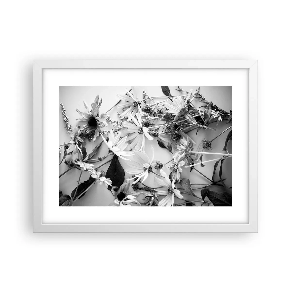 Affisch i vit ram - Icke-blombukett - 40x30 cm