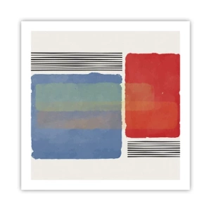 Affisch - Geometrins anda  - 60x60 cm