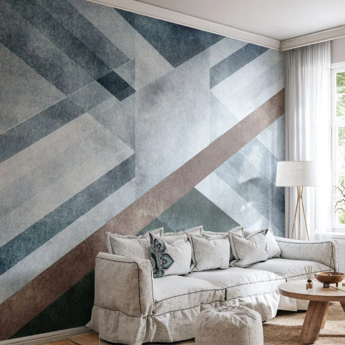 Fototapet Standard Eco - Sofistikerad elegans i geometri - Rader, Geometri, Abstraktion - 150x105 cm