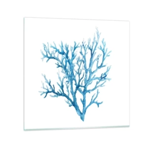 Glastavla - Bild på glas - Marin filigran - 60x60 cm