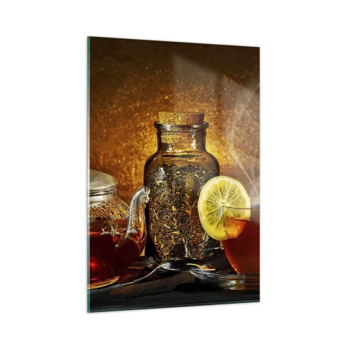 Glastavla - Bild på glas - I holländska mästarnas stil - 50x70 cm