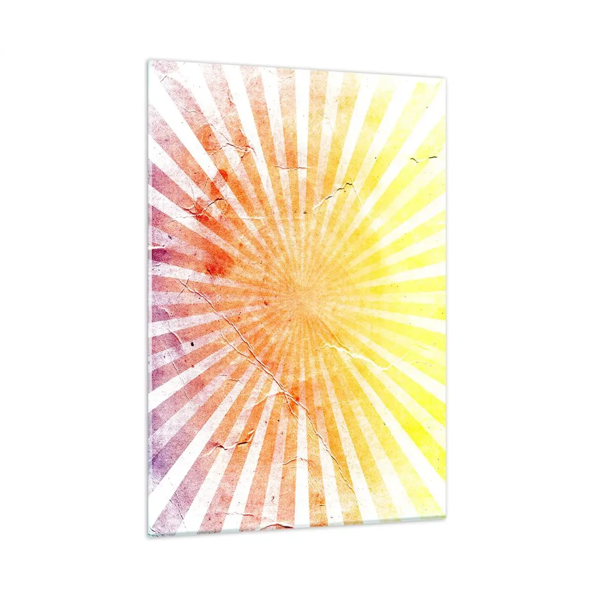 Glastavla - Bild på glas - Solupp- och nedgångar - 50x70 cm