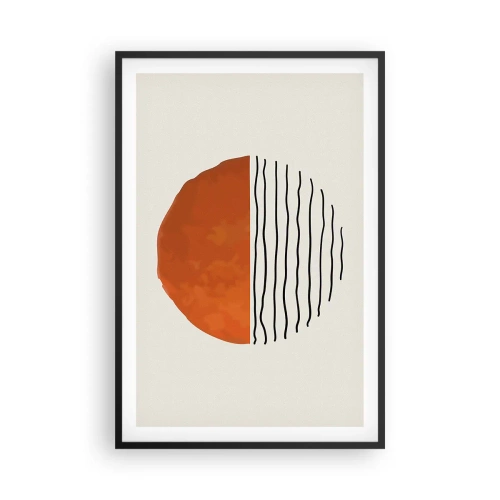 Affisch i svart ram - I japansk stämning - 61x91 cm
