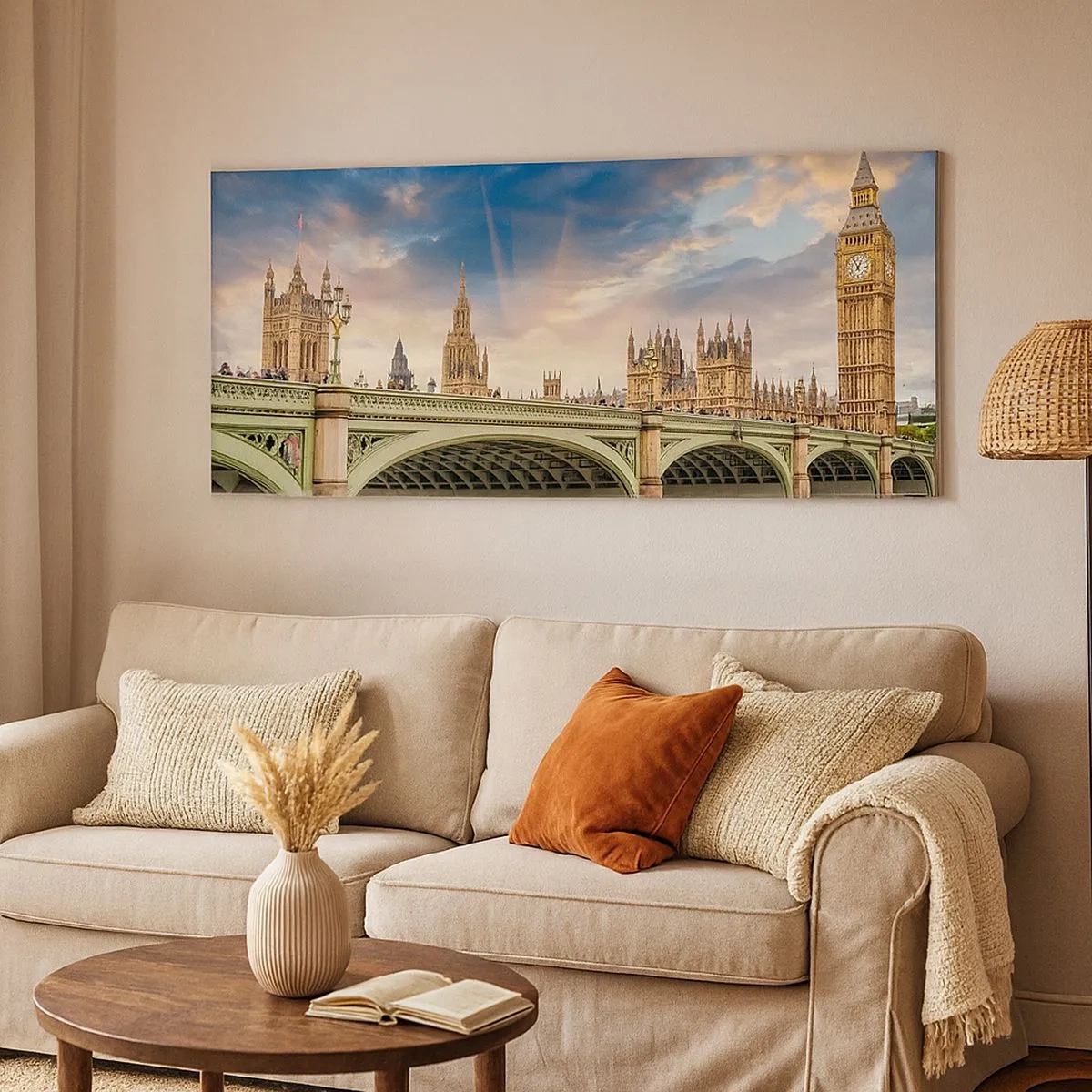 Canvastavla - Bild på duk - Tiden stannade i Imperiet - 100x40 cm