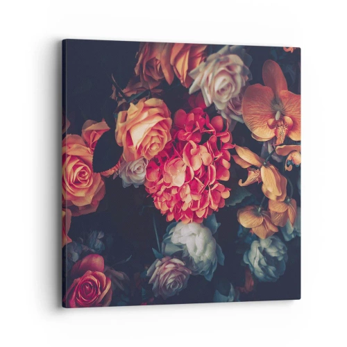 Canvastavla - Bild på duk - Som hos de holländska mästarna - 40x40 cm