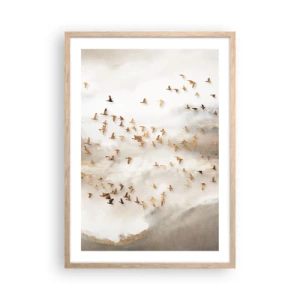 Affisch i ram av ljusek - Det är dags... - 50x70 cm