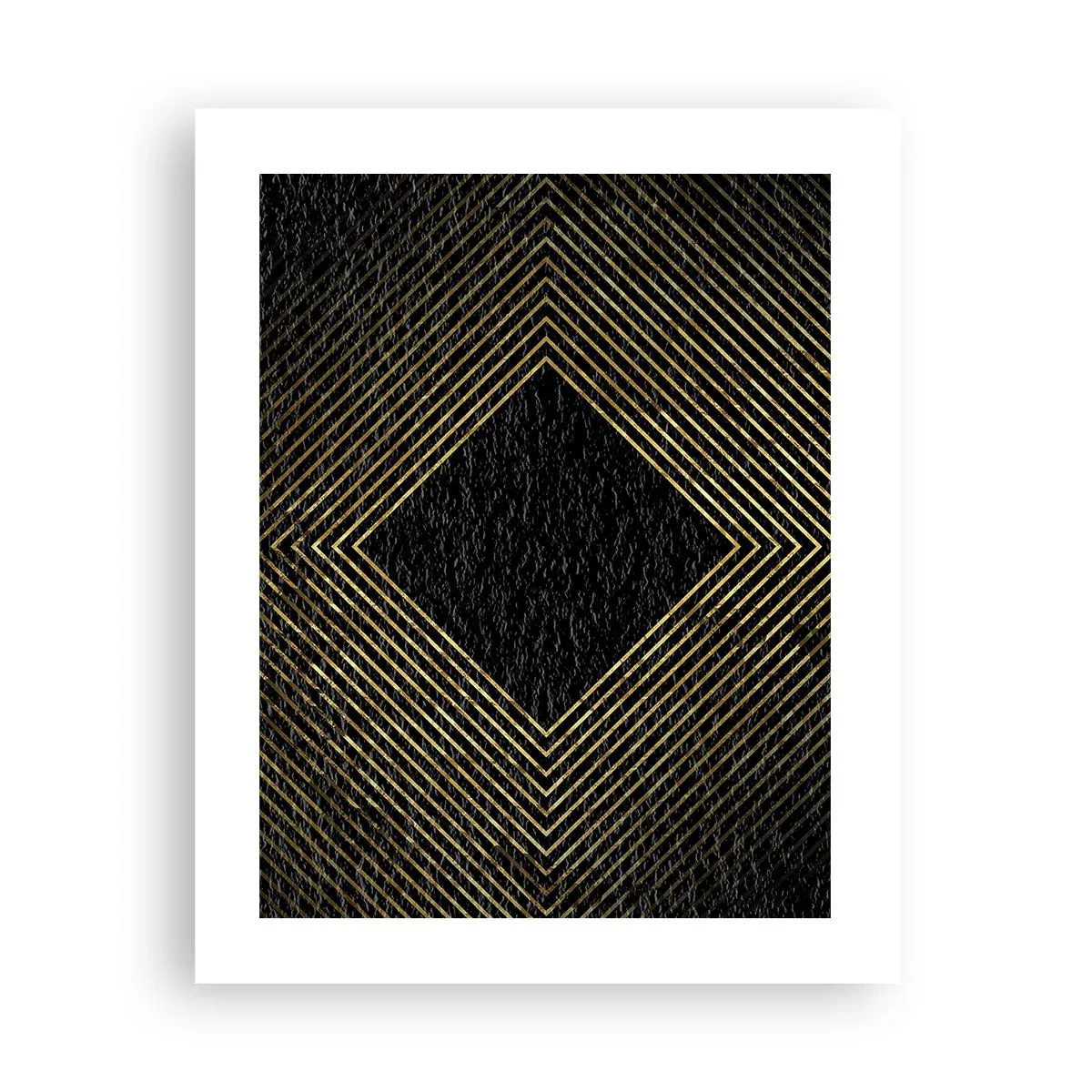 Affisch - Geometri i glamourstil - 40x50 cm
