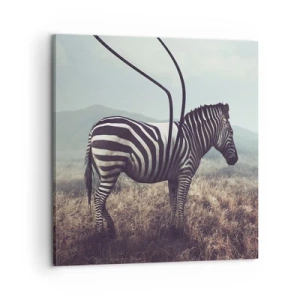 Canvastavla - Bild på duk - Akta! Fel - 60x60 cm