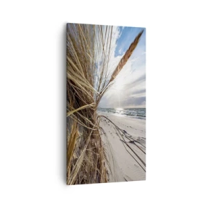 Canvastavla - Bild på duk - Elementens möte - 55x100 cm