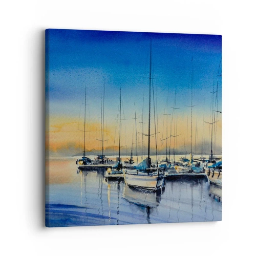 Canvastavla - Bild på duk - Slutet på en bra dag - 30x30 cm