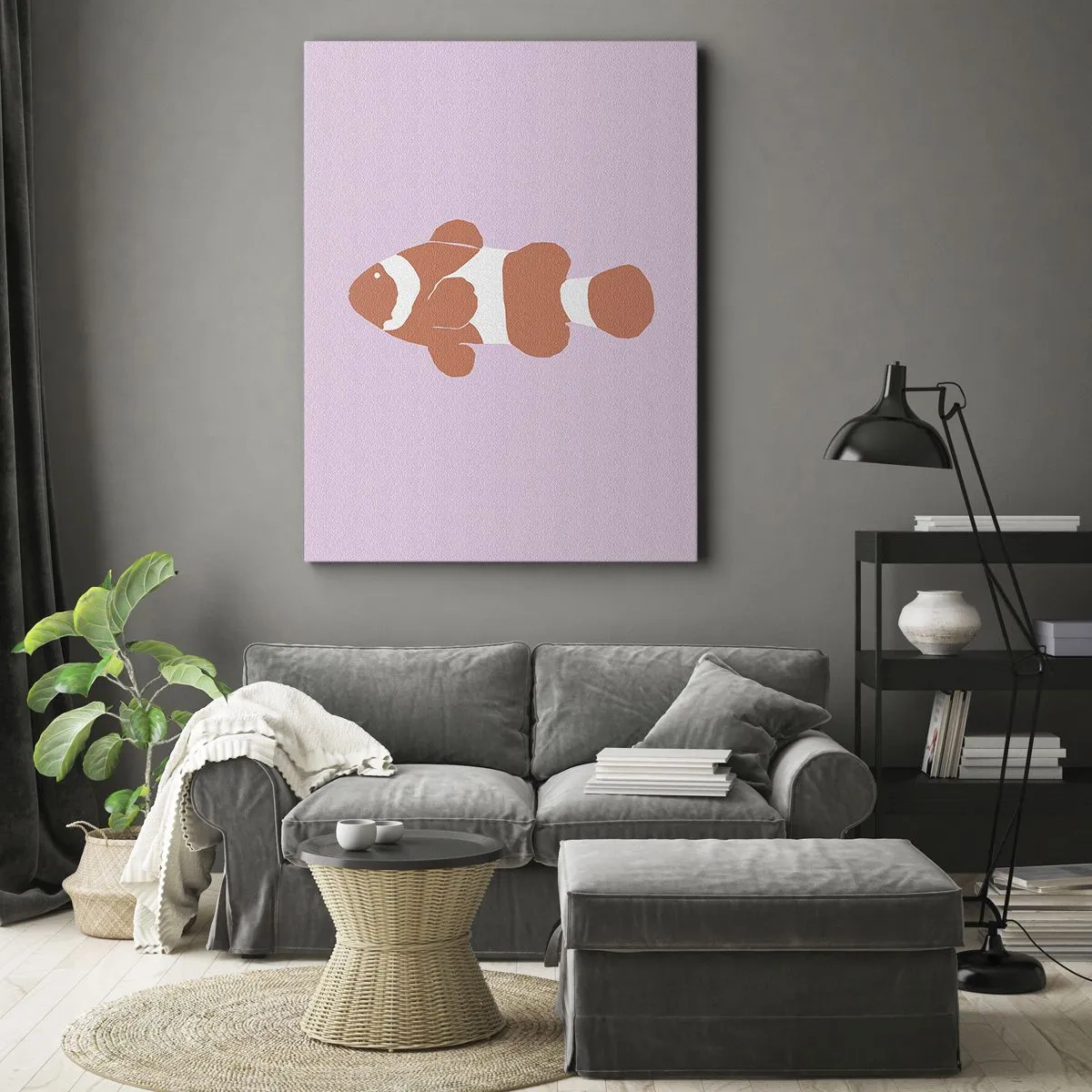 Canvastavla - Bild på duk - Korall passar henne bra - 50x70 cm
