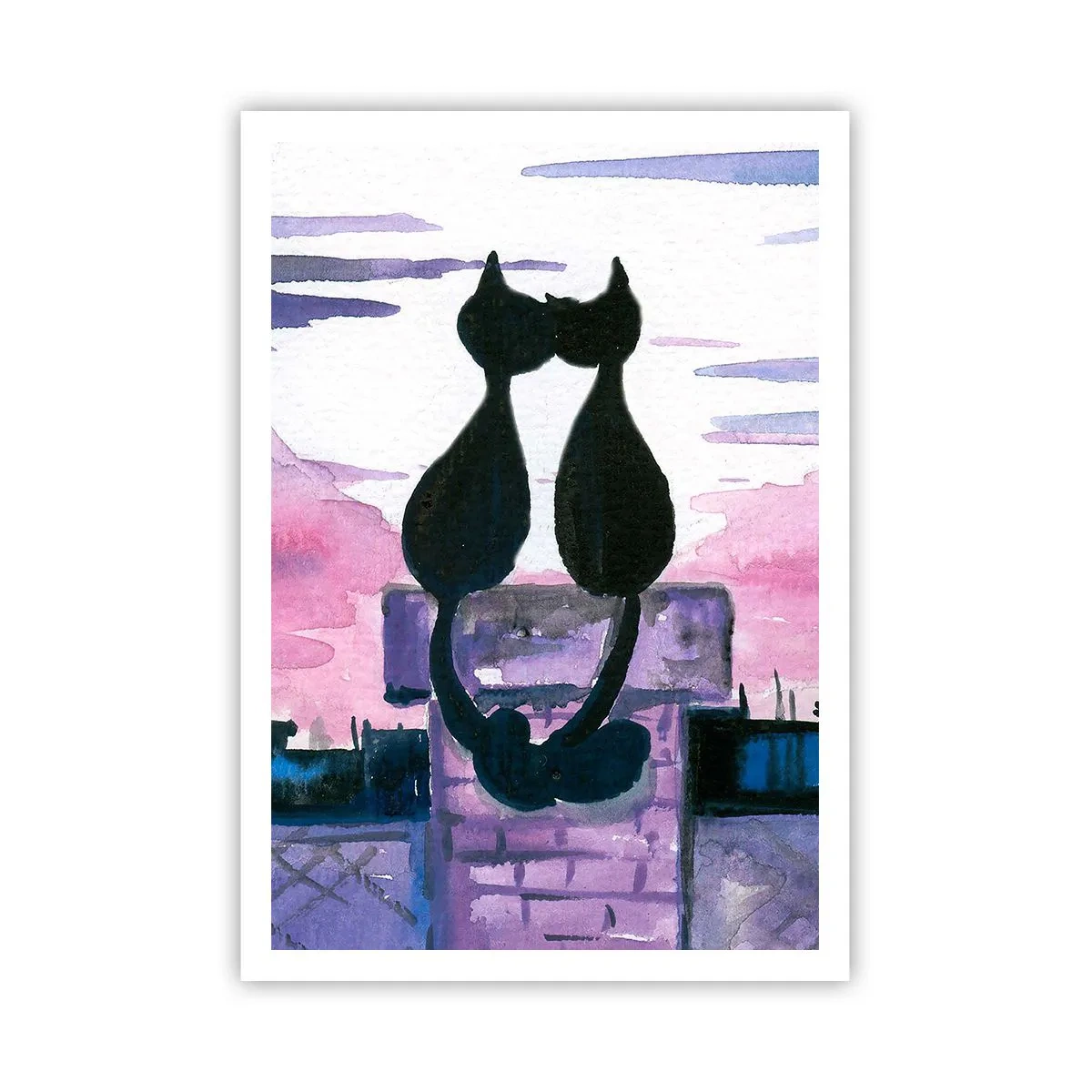 Affisch - Rendez-vous under månen - 70x100 cm