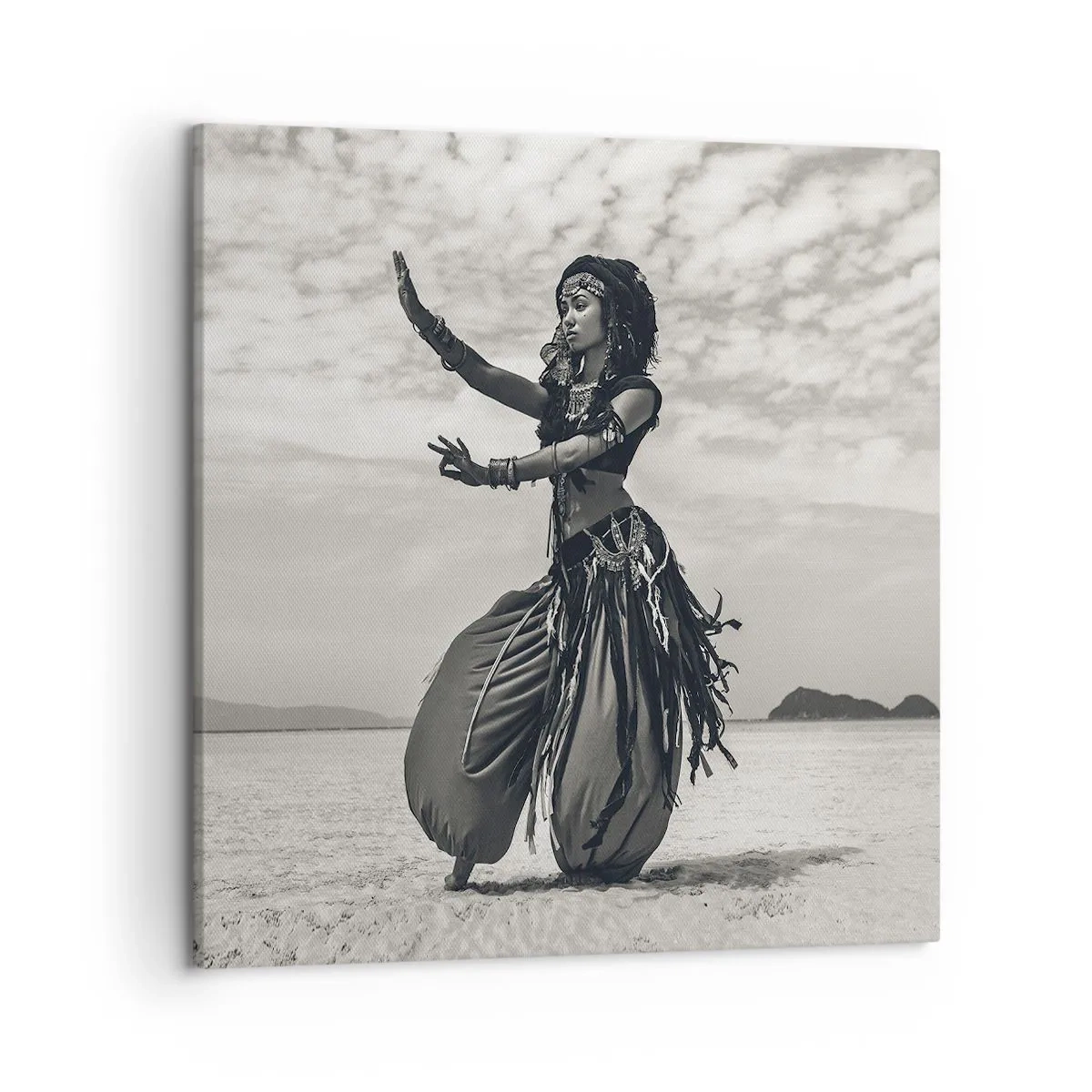 Canvastavla - Bild på duk - Sydliga öars dans - 50x50 cm