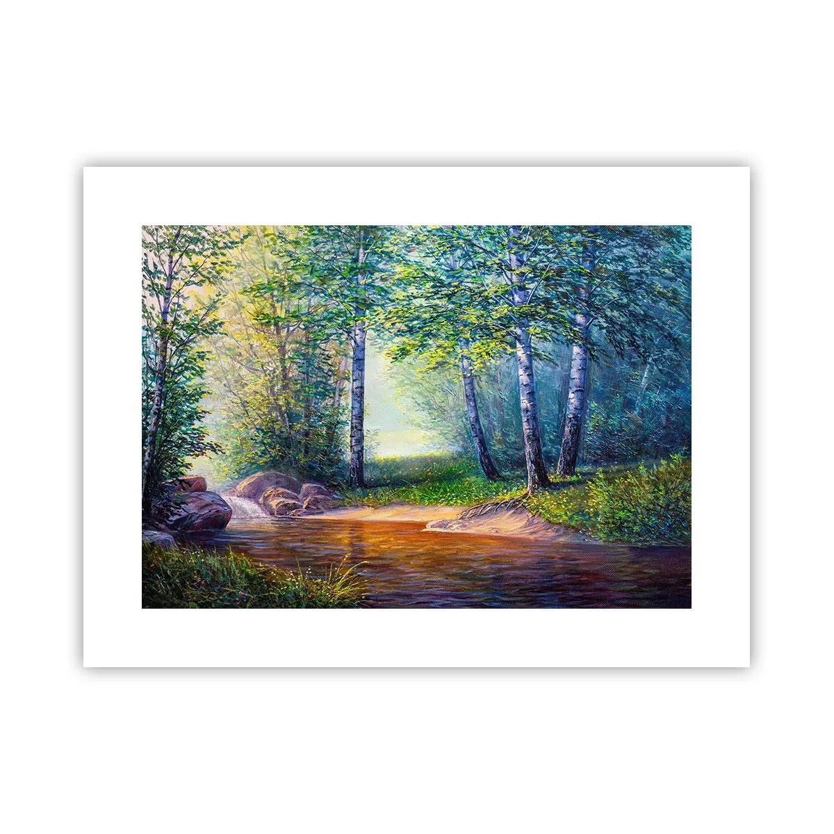 Affisch - Idyllisk vy - 40x30 cm
