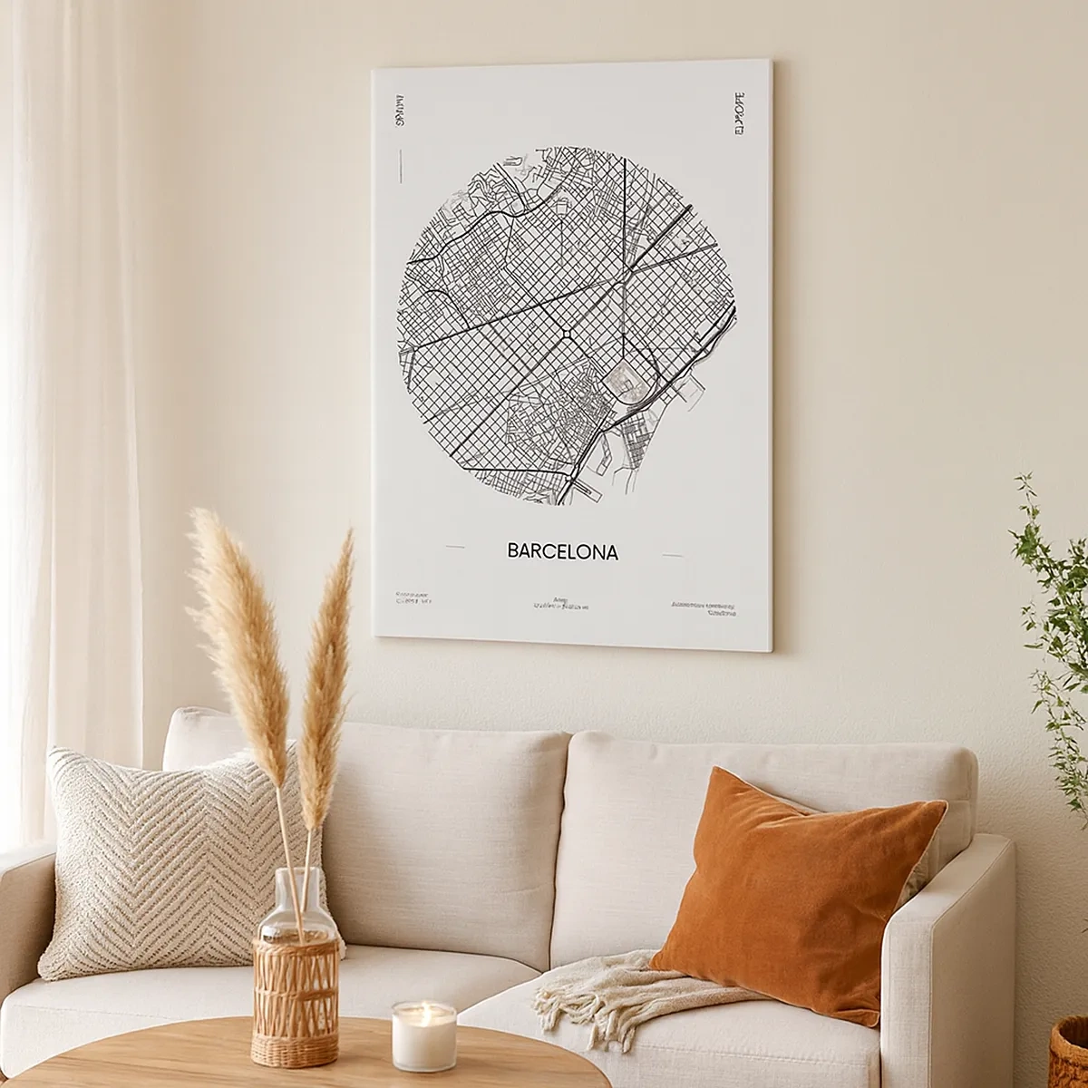 Canvastavla - Bild på duk - Barcelonas anatomi - 50x70 cm