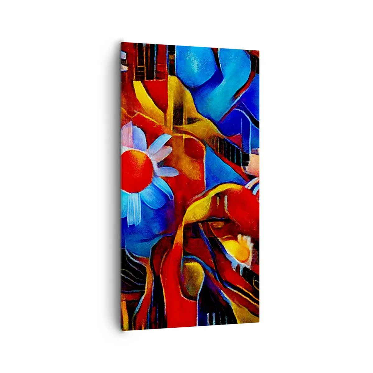 Canvastavla - Bild på duk - Livets färger - 65x120 cm