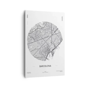 Canvastavla - Bild på duk - Barcelonas anatomi - 80x120 cm