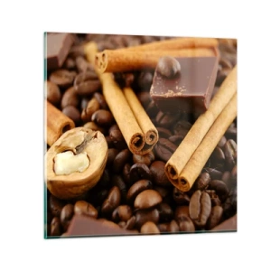 Glastavla - Bild på glas - Aromkonsert - 50x50 cm