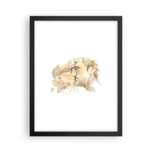 Affisch i svart ram - Upphittad hälft? - 30x40 cm