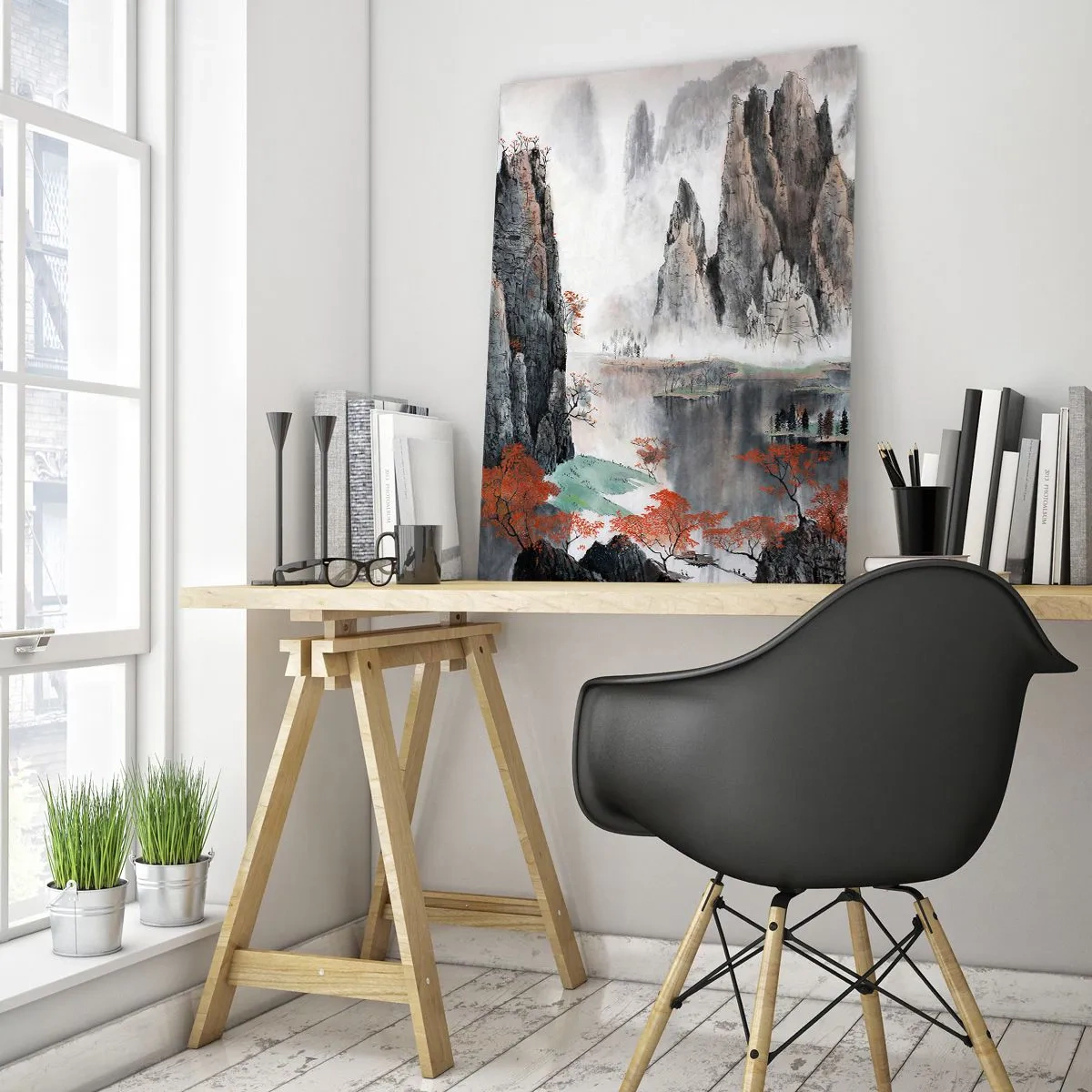 Glastavla - Bild på glas - Mäktiga vakter - 50x70 cm