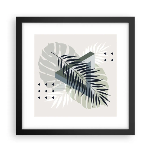 Affisch i svart ram - Natur och geometri – två ordningar? - 30x30 cm