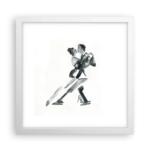 Affisch i vit ram - I en rytm - 30x30 cm