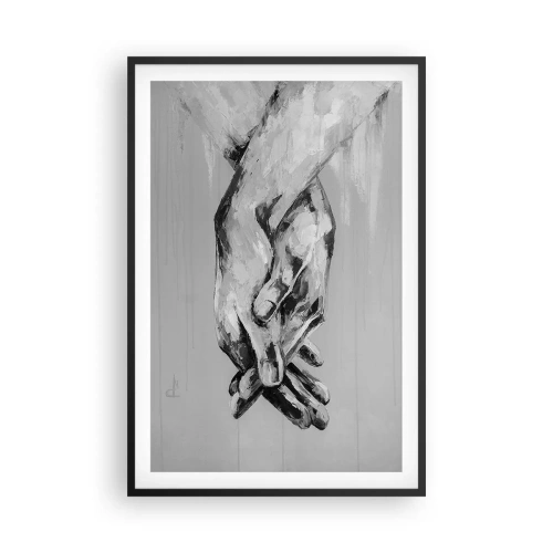 Affisch i svart ram - Början... - 61x91 cm