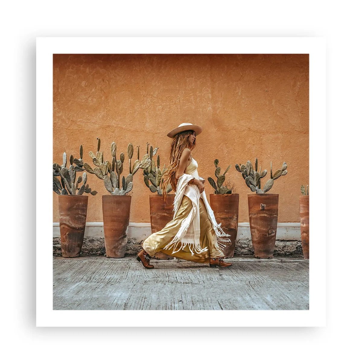 Affisch - I hippiestil - 60x60 cm