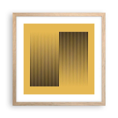 Affisch i ram av ljusek - Motsatsernas kvadrat - 40x40 cm