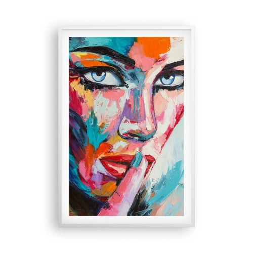 Affisch i vit ram - Vår första hemlighet - 61x91 cm