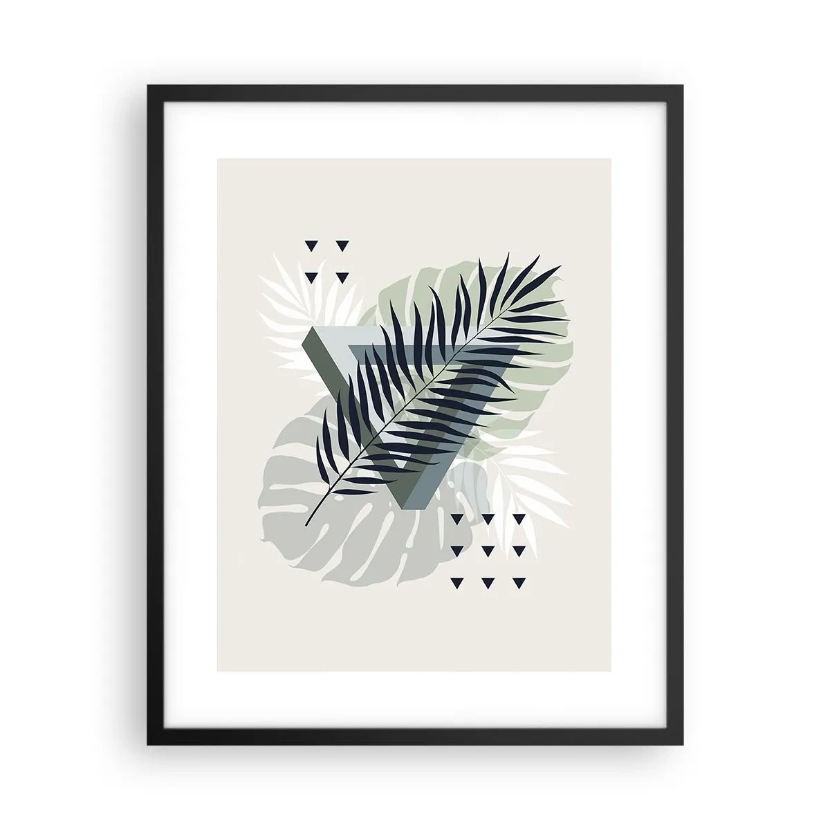 Affisch i svart ram - Natur och geometri – två ordningar? - 40x50 cm
