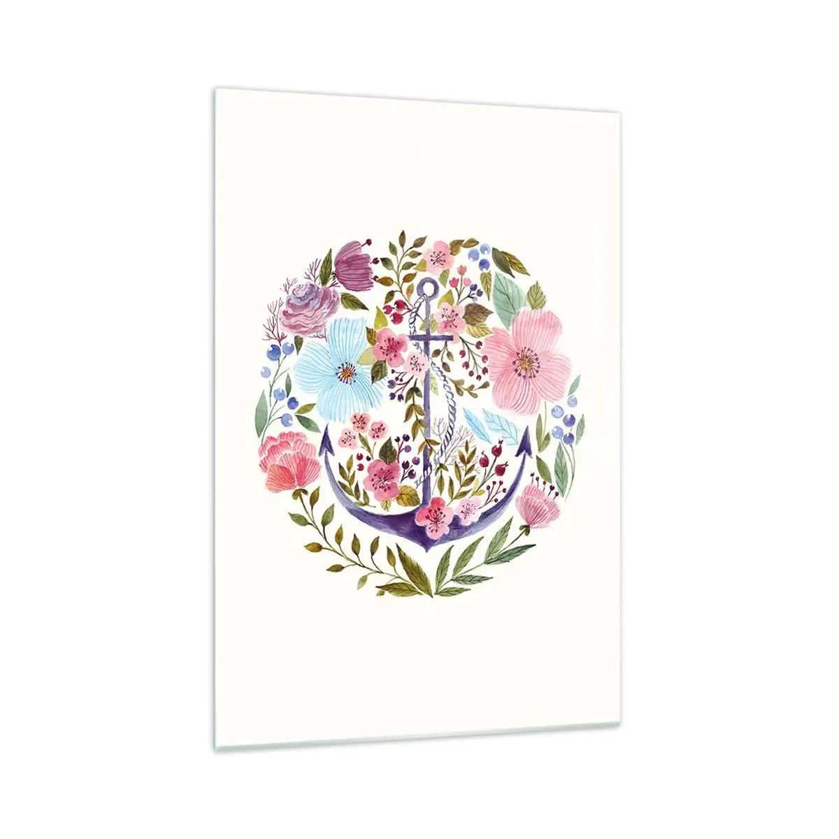 Glastavla - Bild på glas - En seglares goda sömn - 70x100 cm