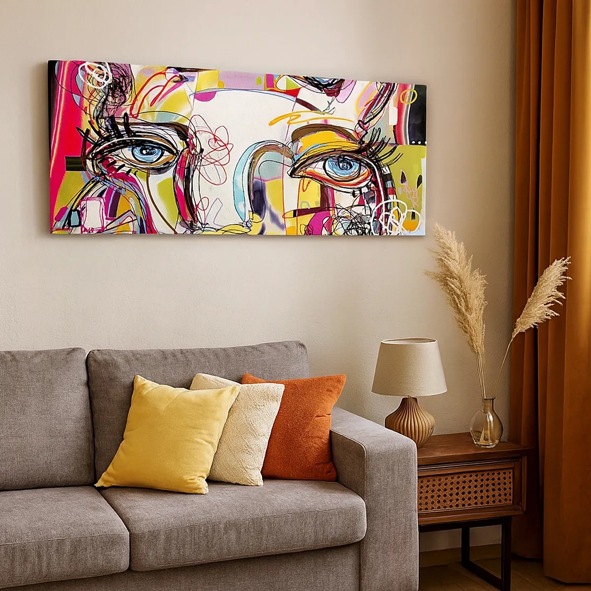 Canvastavla - Bild på duk - Kattnaturens rikedom - 30x30 cm