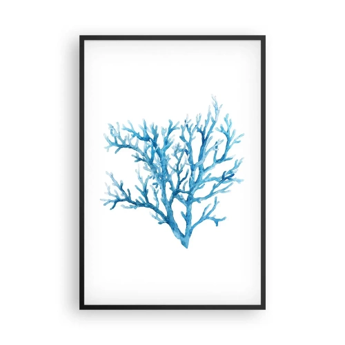 Affisch i svart ram - Marin filigran - 61x91 cm