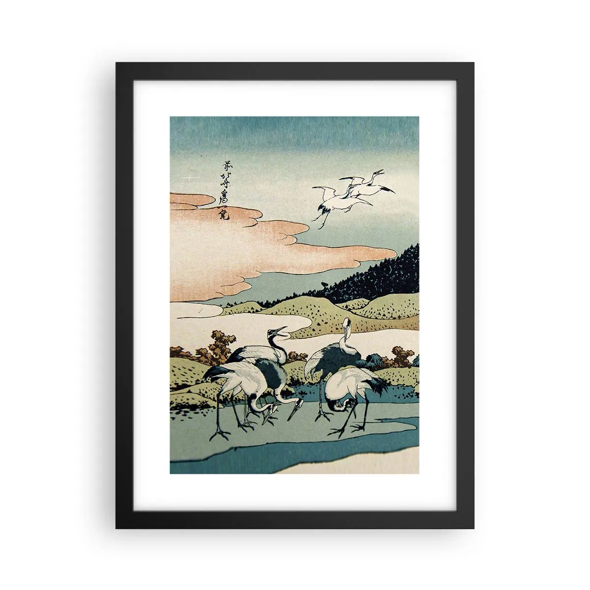 Affisch i svart ram - I japansk anda - 30x40 cm
