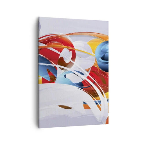 Canvastavla - Bild på duk - Elementens dans - 50x70 cm