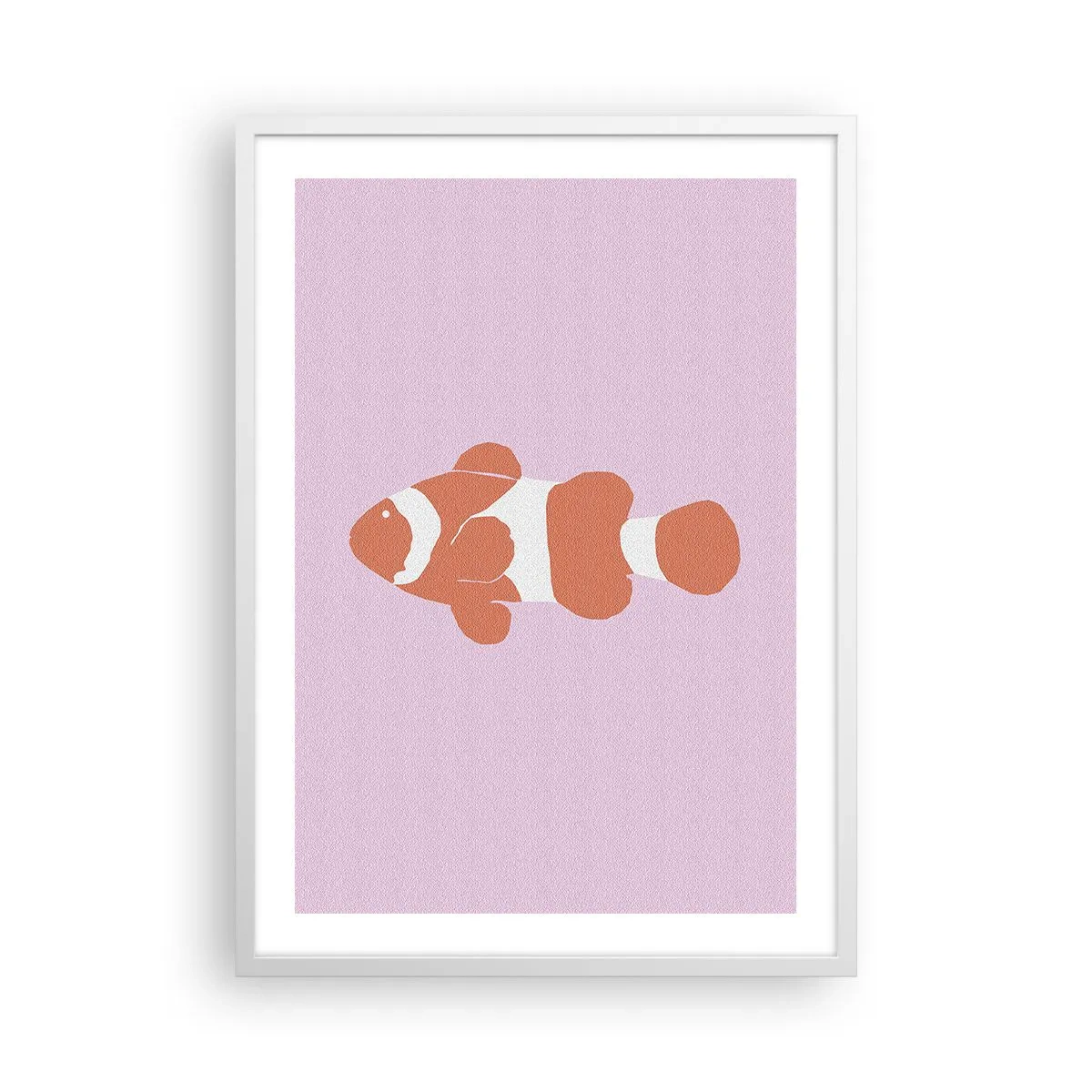 Affisch i vit ram - Korall passar henne bra - 50x70 cm