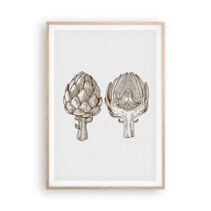 Affisch i ram av ljusek - Anatomilektion - 70x100 cm