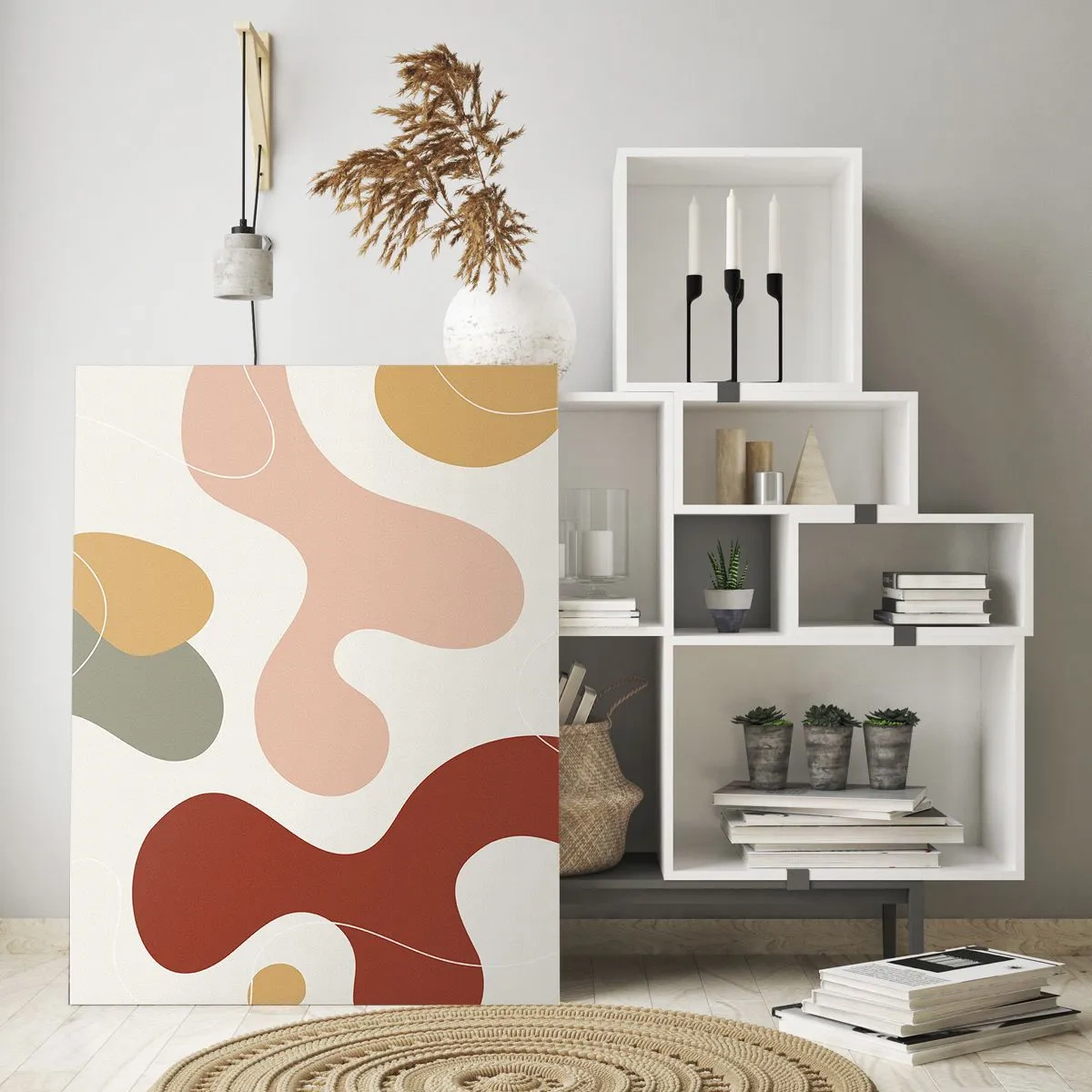 Glastavla - Bild på glas - Ornamental zig-zack? - 70x100 cm