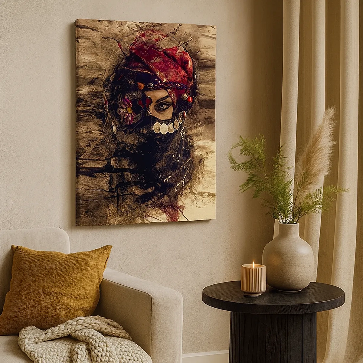 Canvastavla - Bild på duk - Minst intrigerande - 50x70 cm