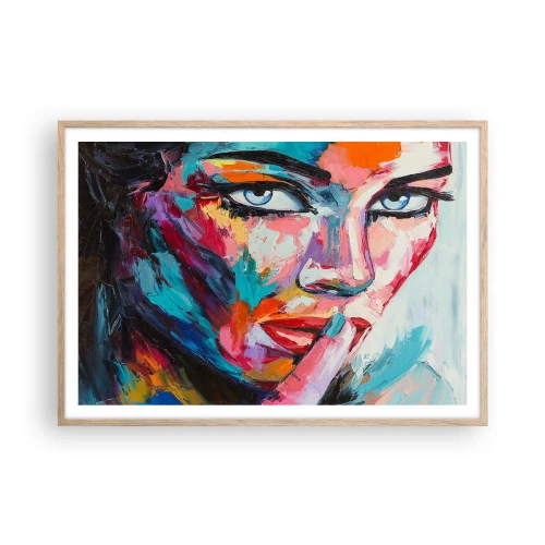 Affisch i ram av ljusek - Vår första hemlighet - 100x70 cm