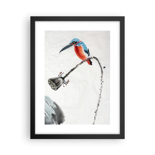 Affisch i svart ram - Ängens liv - 30x40 cm