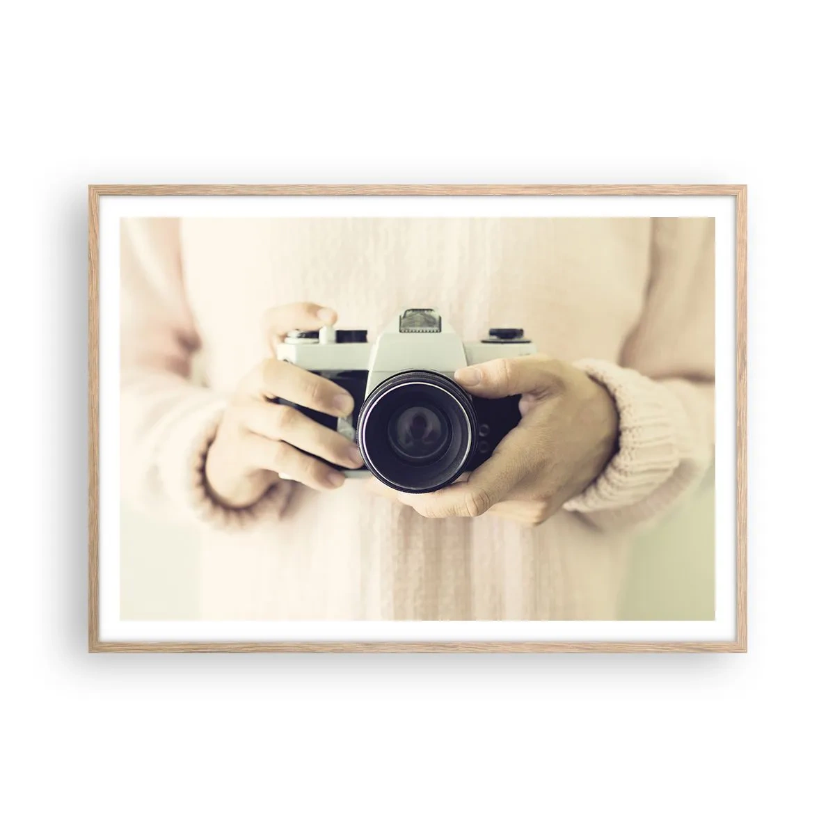 Affisch i ram av ljusek - För att veta mer... - 100x70 cm