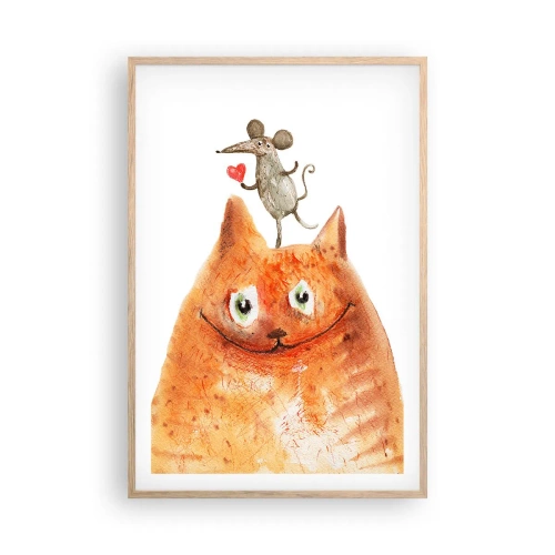 Affisch i ram av ljusek - Kärlekens paradoxer - 61x91 cm