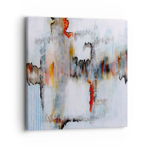 Canvastavla - Bild på duk - Med pinne på vatten - 40x40 cm