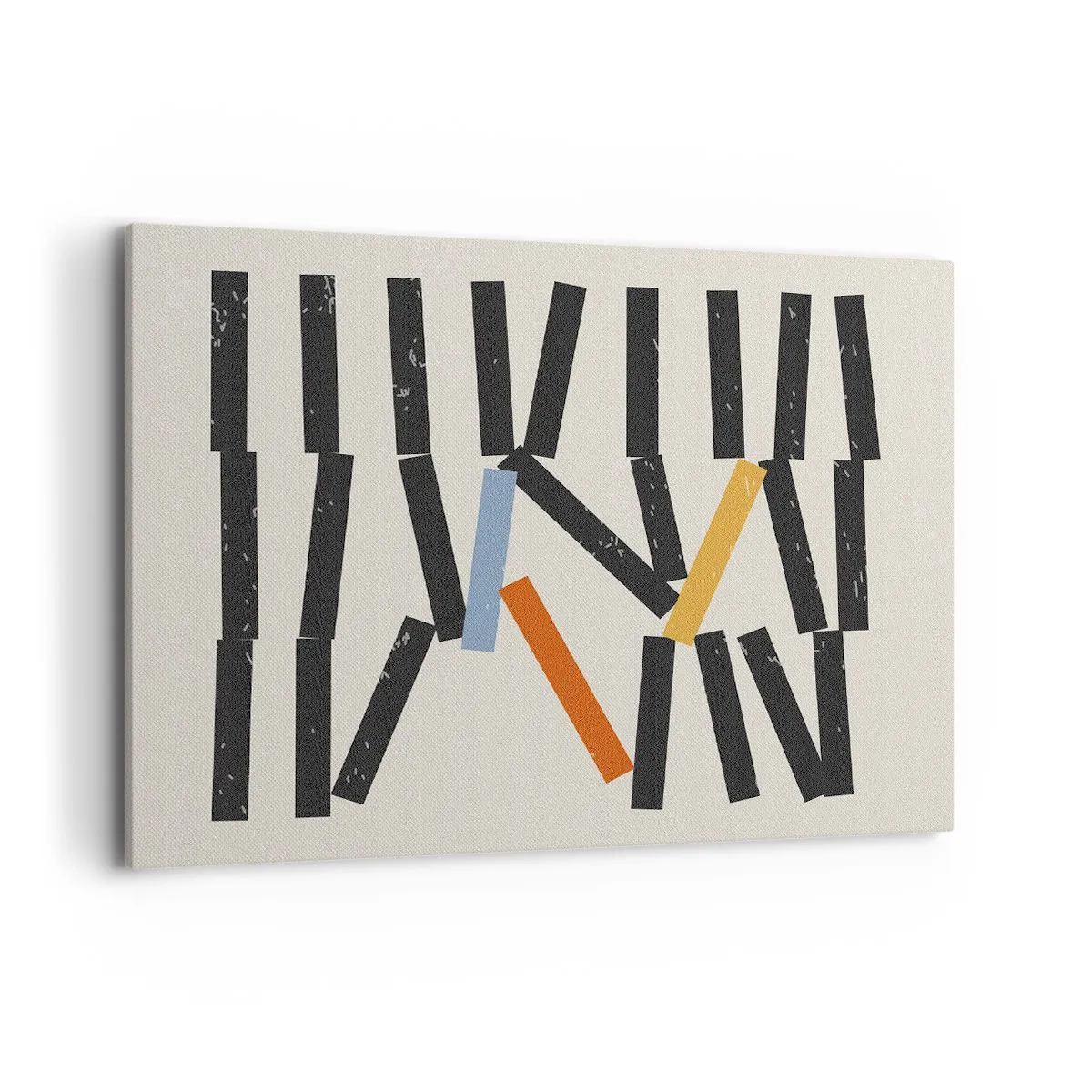 Canvastavla - Bild på duk - Domino - komposition - 100x70 cm
