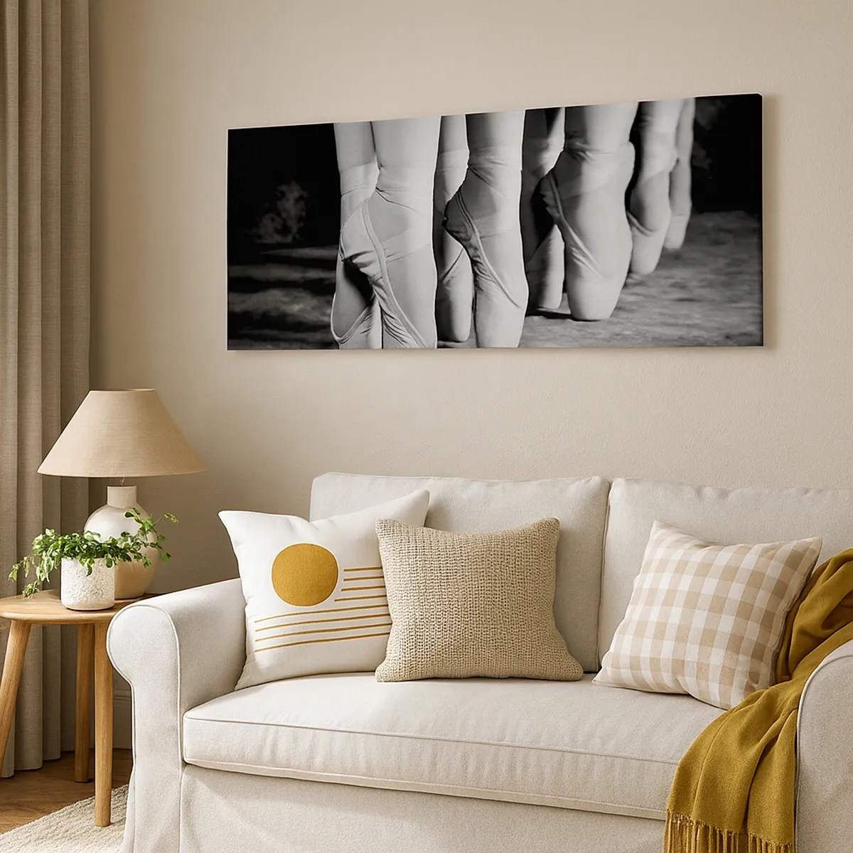 Canvastavla - Bild på duk - Tillsammans, lätt - 30x30 cm