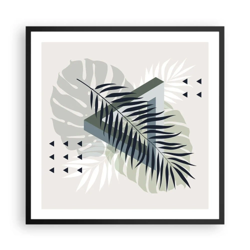 Affisch i svart ram - Natur och geometri – två ordningar? - 60x60 cm