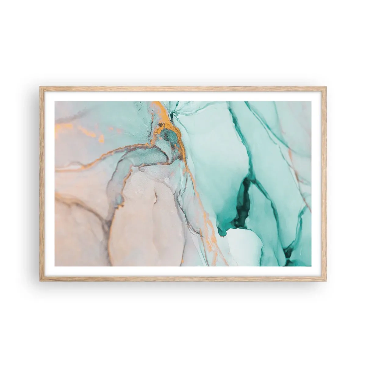 Affisch i ram av ljusek - Formernas och färgernas dans - 91x61 cm