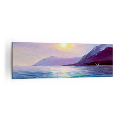 Canvastavla - Bild på duk - Vattnets och luftens kristall - 160x50 cm